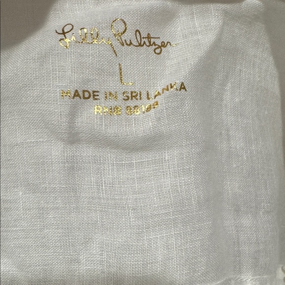 Lilly Pulitzer Breelyn Linen Sleeveless Button Down Size Large - Picture 6 of 6